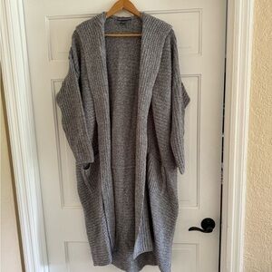 Kate & Mallory Hooded Sweater Coat with Pockets SZ 1X. NWT